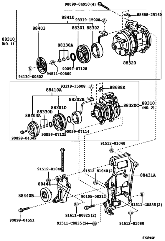 A/C Compressor for vehicle 88310-25170, 8831025170 QUICK DELIVERY/ URBAN SUPPORTER 