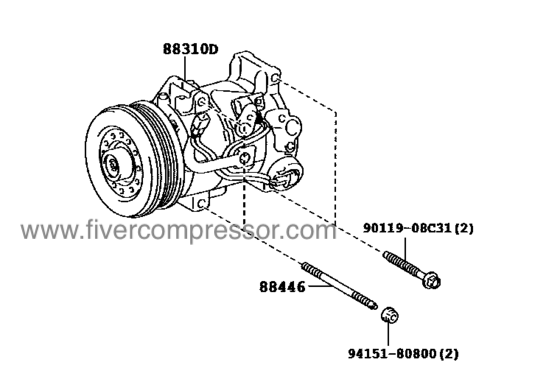 A/C Compressor for vehicle 88310-77061, 8831077061 for LEXUS LFA