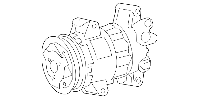 Compressor Assembly with W P 88310-F4050, 88310F4050C-HR  NGX10   2016-2018;  NGX50  2016-2018; ZGX10  2016-2018