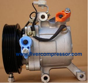 A/C Compressor 447600-2270 / 447190-6121 / 447260-0667/447260-5820 for Toyota Passo 1.0i /Subaru Justy 1.3/ Daihatsu Sirion 1.3/Daihatsu Boon 1.0