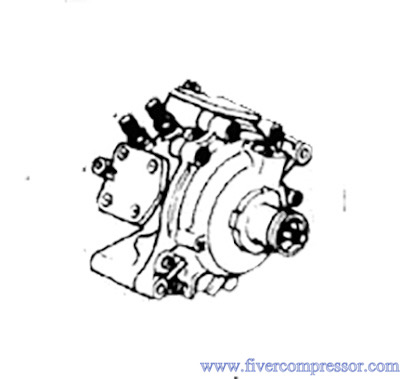 HONDA A/C Compressor  38800-PD2-663, 38800PD2663/38800-PD2-954, 38800PD2954  for  PRELUDE (AAB 1985-1986/AB5 1985)