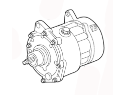 AC COMPRESSOR 1J0820811A 1J0820811M 1J0820811F VOLKSWAGEN BEETLE