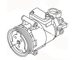 AC COMPRESSOR ASSY 1K0820808G 1K0820808C 1K0820808F VOLKSWAGEN GOLF/R32/GTI/RABBIT