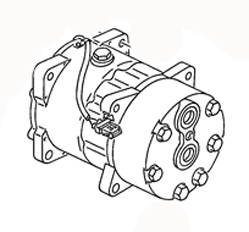 AC COMPRESSOR 2D0820805B 701820805T VOLKSWAGEN EUROVAN