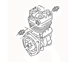 COMPRESSOR 2VC145605 VOLKSWAGEN L80