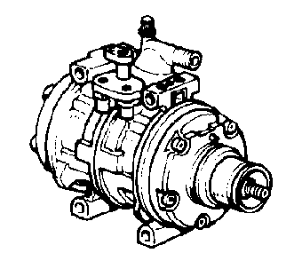 HONDA CIVIC CRX 1986 COMPRESSOR ASSY 38800PJ1013 