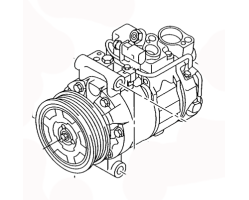 AC COMPRESSOR 4E0260805J 4E0260805N 4E0260805AB AUDI A8/S8 QUATTRO