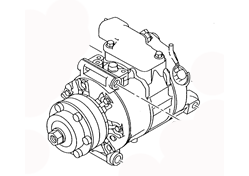 AC COMPRESSOR 4Z7260805F 4Z7260805E 4Z7260805D AUDI A6 ALLROAD QUATTRO