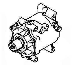 AC COMPRESSOR ASSY 7813A036 MITSUBISHI AIRTREK/OUTLANDER 11.2001-12.2008