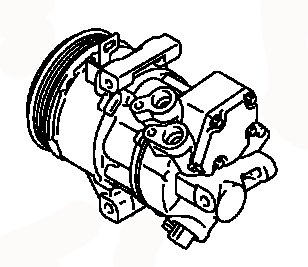 AC COMPRESSOR 7813A059 7813A133 MR568860 MITSUBISHI COLT 01.2005-