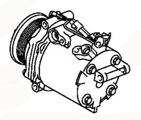 AC COMPRESSOR 7813A068 7813A399 MITSUBISHI DELICA D5 04.2007-