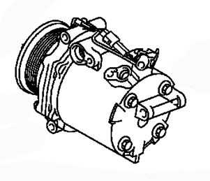 AC COMPRESSOR ASSY 7813A229 7813A129 7813A365 MITSUBISHI LANCER 12.2006- 