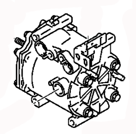 AC COMPRESSOR ASSY 7813A325 MN185233 MITSUBISHI ECLIPSE 02.2006- 