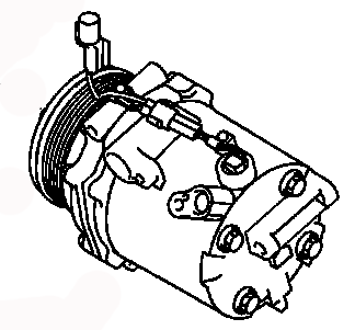 AC COMPRESSOR ASSY 7813A366 7813A230 7813A129 MITSUBISHI OUTLANDER 09.2006-