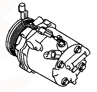 AC COMPRESSOR ASSY 7813A423 7813A417 7813A128 MITSUBISHI OUTLANDER 11.2006-