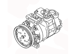 AC COMPRESSOR 7H0820803D 1K0820803L 1K0820859E VOLKSWAGEN CADDY