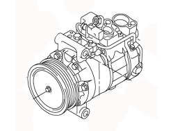 AC COMPRESSOR 7L6820803T 7L6820803F 7L6820803Q VOLKSWAGEN TOUAREG