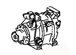 Toyota MR2 ZZW30L-AKMQHA A/C Compressor assy 88320-17110 