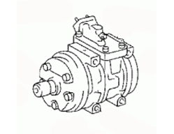 Toyota Hiace KDH220R-LFMDY  A/C Compressor assy 88320-25110  88320-37080 