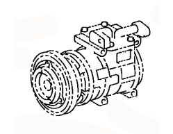 Air conditioning compressor 88320-26460 Toyota Hiace van