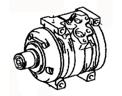 Air conditioning compressor 88320-2A110 Toyota Mark 2/Mark 2 blit GX115-AEPQK