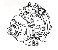 Air conditioning compressor 88320-2B180  88320-20761  88320-20760  Toyota Celica