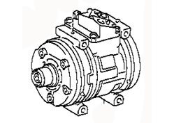 Air conditioning compressor 88320-2B340 Toyota Corona AT210R-AEMNK