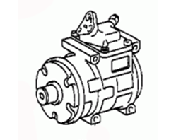 A/C Compressor assy 88320-2F060 Toyota Hiace/Hiace S. B. V KLH12L-SRMRYW