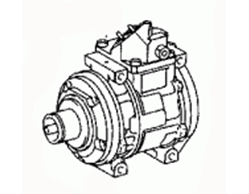 Air conditioning compressor 88320-6A010 Toyota Land Cruiser prado GRJ120R-GKPEKW