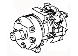 Air conditioning compressor 88320-6A111  88320-6A110 Toyota 4Runner UZN215L-GKAZKA
