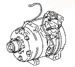 Air conditioning compressor 88320-6A190  88320-6A150  Toyota Land Cruiser prado