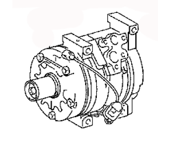 A/C Compressor assy 88320-6A410 Toyota Land Cruiser prado GRJ150L-GKAEKW