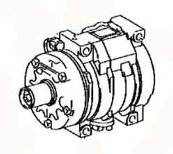 Air conditioning compressor 88320-6A460  88320-6A470 Toyota Land Cruiser prado