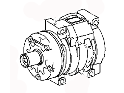 A/C Compressor assy 88320-6A500 Toyota Land Cruiser prado LJ150R-GKMEE