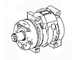 Air conditioning compressor 88320-6A510 Toyota Land Cruiser prado