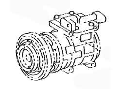 Air conditioning compressor 88320-95J02 Toyota Hiace van