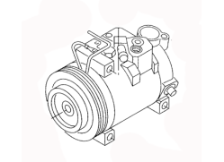 AC COMPRESSOR 8D0260805K 8D0260805KX 8D0260805C VOLKSWAGEN PASSAT