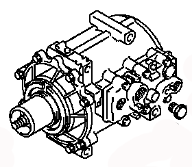 AC COMPRESSOR ASSY AW339830 MR398733 MITSUBISHI SIGMA 09.1996-08.1999