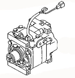 AC COMPRESSOR BC1M-61-450 B13R-61-450B B13R-61-450A MAZDA 323 1994