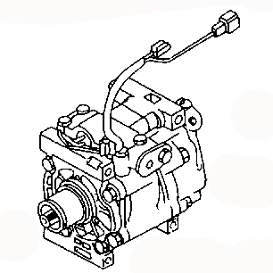 AC COMPRESSOR BJ3A-61-450 BJ3A-61-450B GE6R-61-450 MAZDA 626 1999