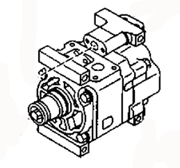 MAZDA 626 1991 AC COMPRESSOR GA2A-61-450 GA2E-61-450 GB6H-61-450A 