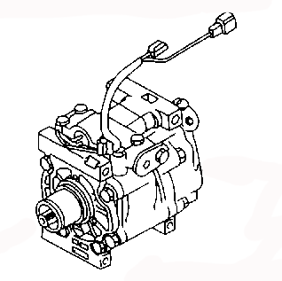 MAZDA 626 1997 AC COMPRESSOR GE4T-61-450A GE4T-61-450B GE9E-61-450 