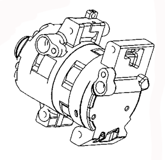 MAZDA 6 2007 AC COMPRESSOR GS1D-61-450A GDK4-61-450 GDB1-61-450 