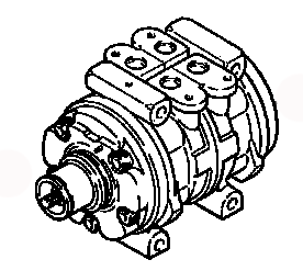 AC COMPRESSOR ASSY MB630265 MITSUBISHI DEBONAIR V 07.1986-07.1992 