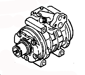 AC COMPRESSOR ASSY MB630809 MR206460 MITSUBISHI L200 07.1991-03.2001