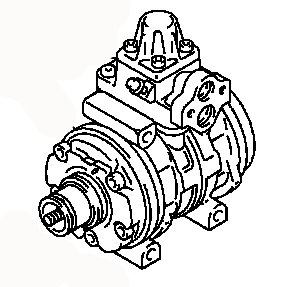 AC COMPRESSOR ASSY MB630817 MITSUBISHI L300 07.1991-05.2002