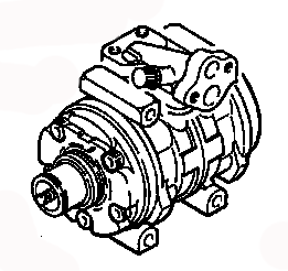 AC COMPRESSOR ASSY MB630819 MITSUBISHI L200 07.1991-03.2001