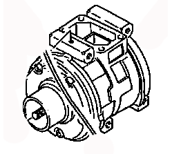 AC COMPRESSOR ASSY MB878074 MR149347 MITSUBISHI SPACE WAGON 05.1991-11.2000 