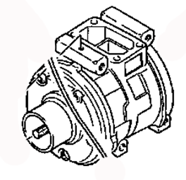 AC COMPRESSOR ASSY MB878170 MB878168 MR149363 MITSUBISHI PAJERO/MONTERO