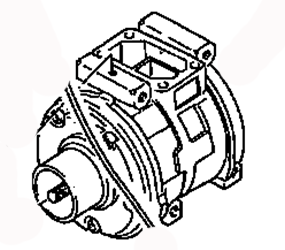 AC COMPRESSOR ASSY MB899714 MR148623 MITSUBISHI EXPO-LRV 05.1991-05.1995